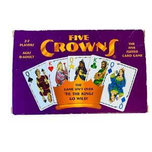Five Crowns Card Game Five-Suited Rummy Style Set Enterprises COMPLETE 1997